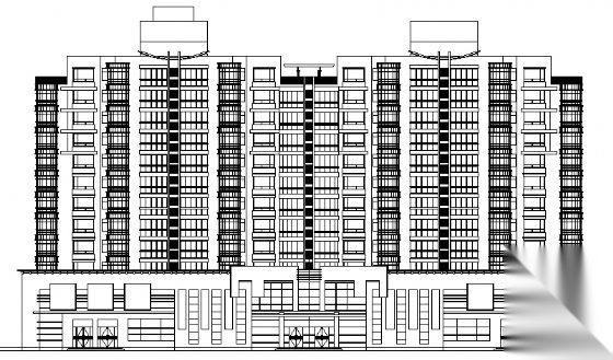 某十一层住宅楼建筑施工图cad施工图下载【ID:149572128】