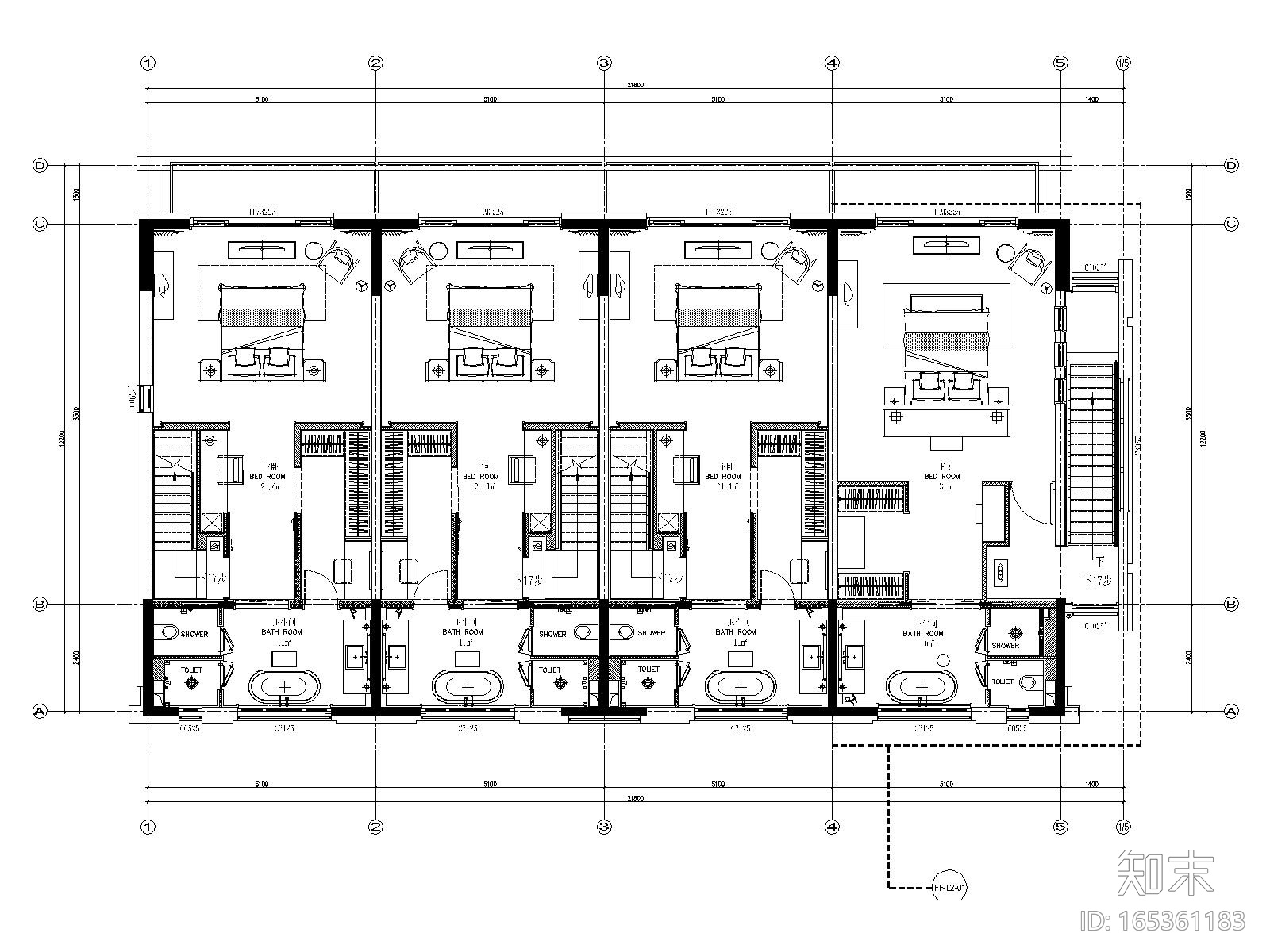 丽江复华度假世界七套别墅CAD施工图+效果图施工图下载【ID:165361183】