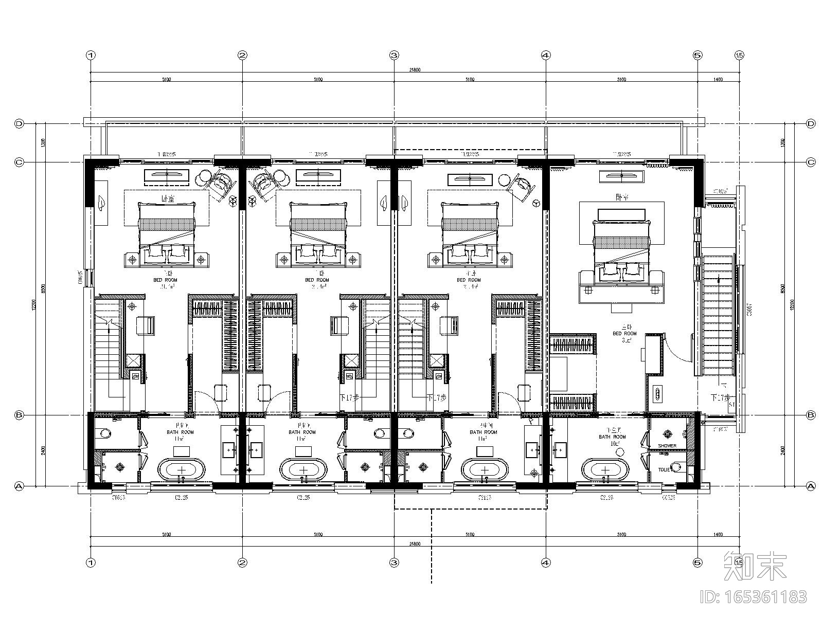 丽江复华度假世界七套别墅CAD施工图+效果图施工图下载【ID:165361183】