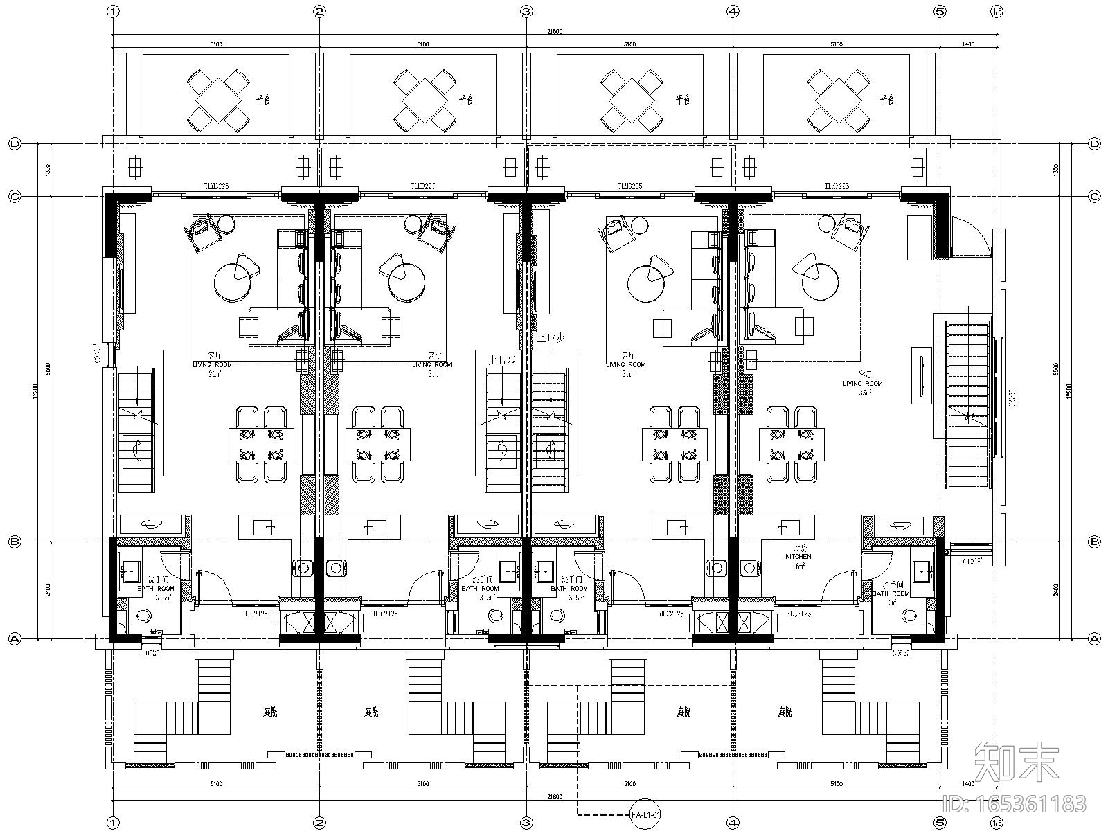 丽江复华度假世界七套别墅CAD施工图+效果图施工图下载【ID:165361183】