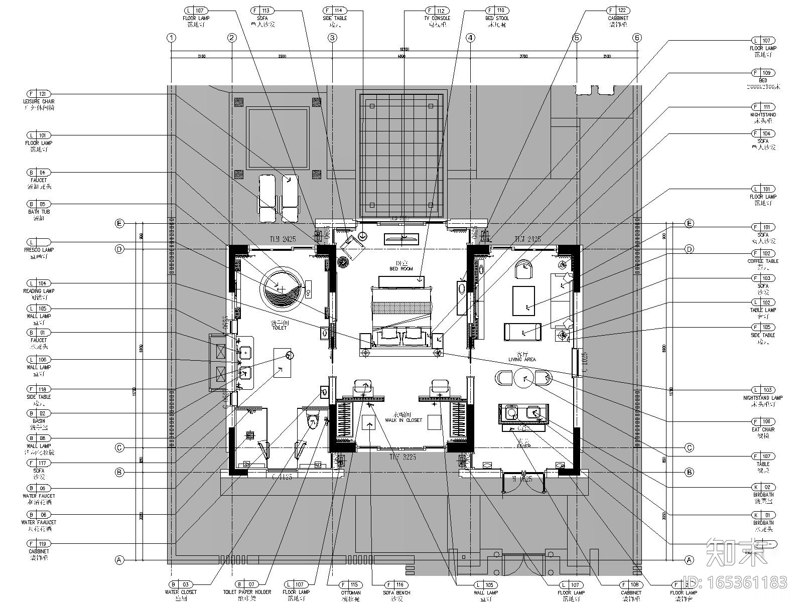 丽江复华度假世界七套别墅CAD施工图+效果图施工图下载【ID:165361183】