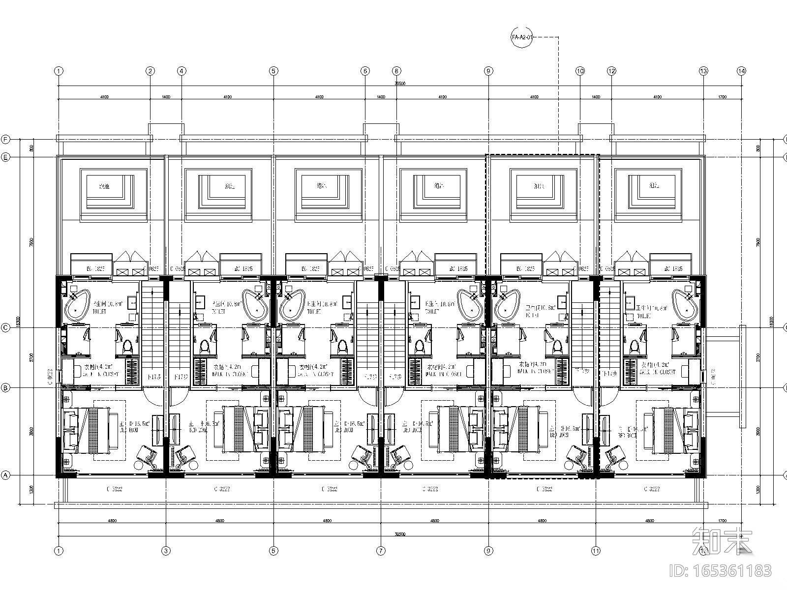 丽江复华度假世界七套别墅CAD施工图+效果图施工图下载【ID:165361183】