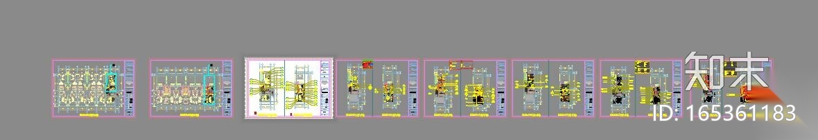 丽江复华度假世界七套别墅CAD施工图+效果图施工图下载【ID:165361183】