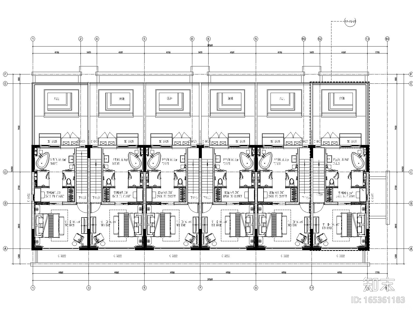 丽江复华度假世界七套别墅CAD施工图+效果图施工图下载【ID:165361183】