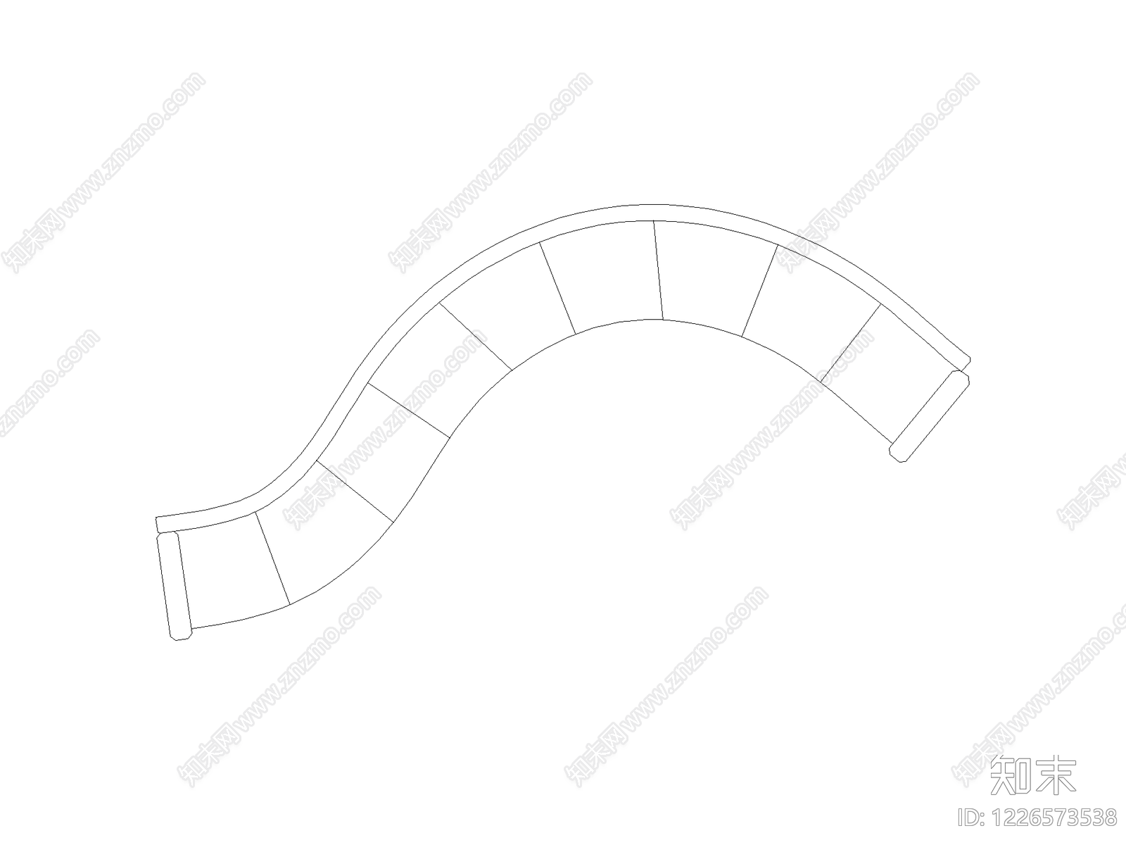 现代楼梯踏步构造CAD图纸