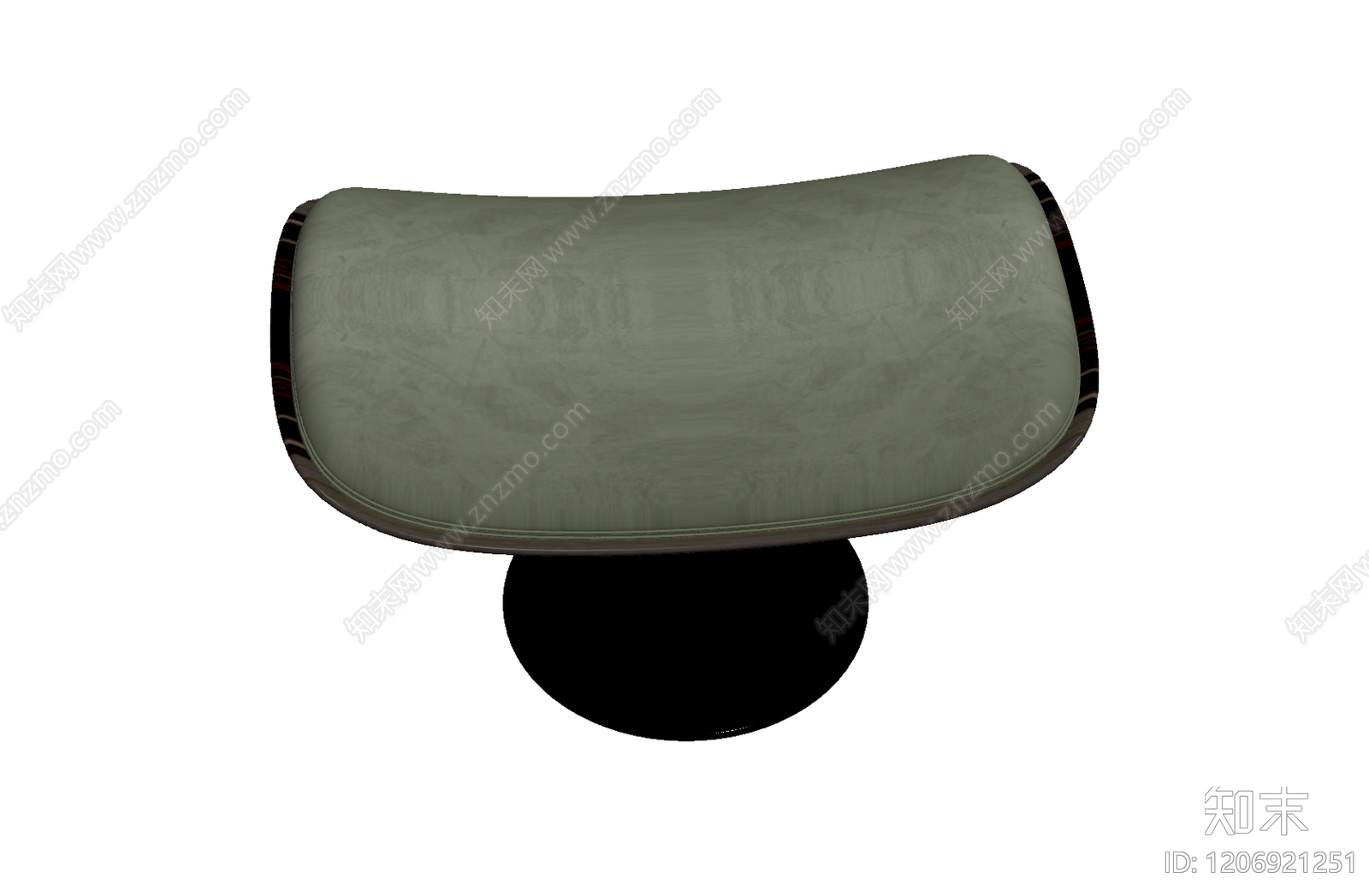 现代弧形脚凳3D模型下载【ID:1206921251】