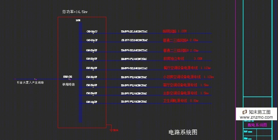 一套家装标准施工图cad施工图下载【ID:36931564】