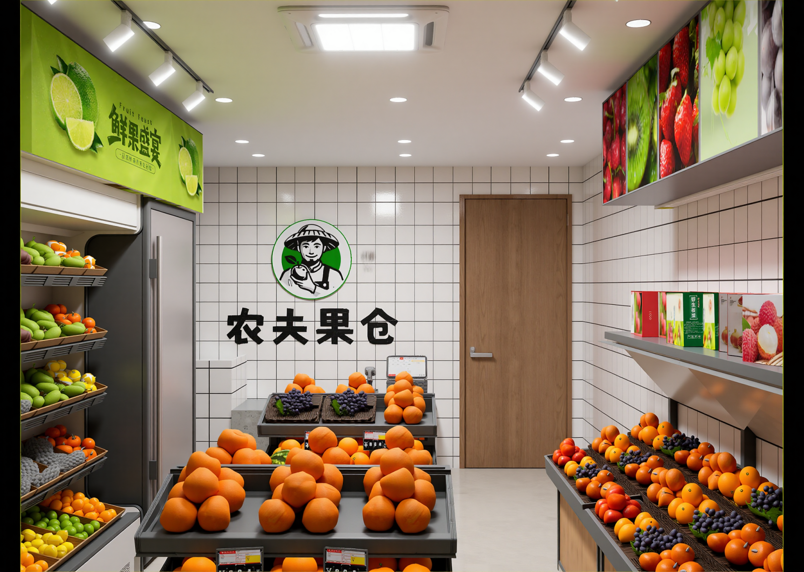 现代水果店3D模型下载【ID:1214827779】
