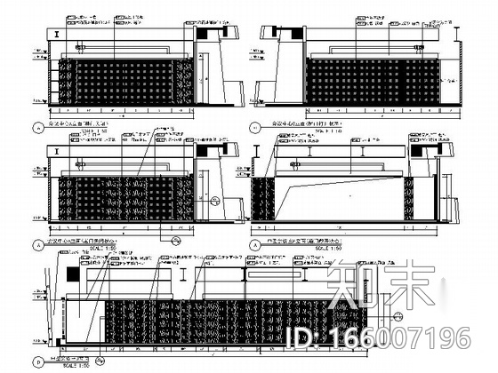 [上海]黄浦江岸独特外形高档现代办公室CAD装修施工图（...cad施工图下载【ID:166007196】