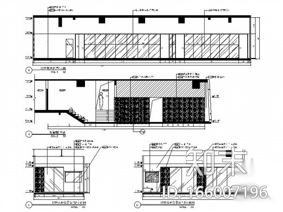 [上海]黄浦江岸独特外形高档现代办公室CAD装修施工图（...cad施工图下载【ID:166007196】