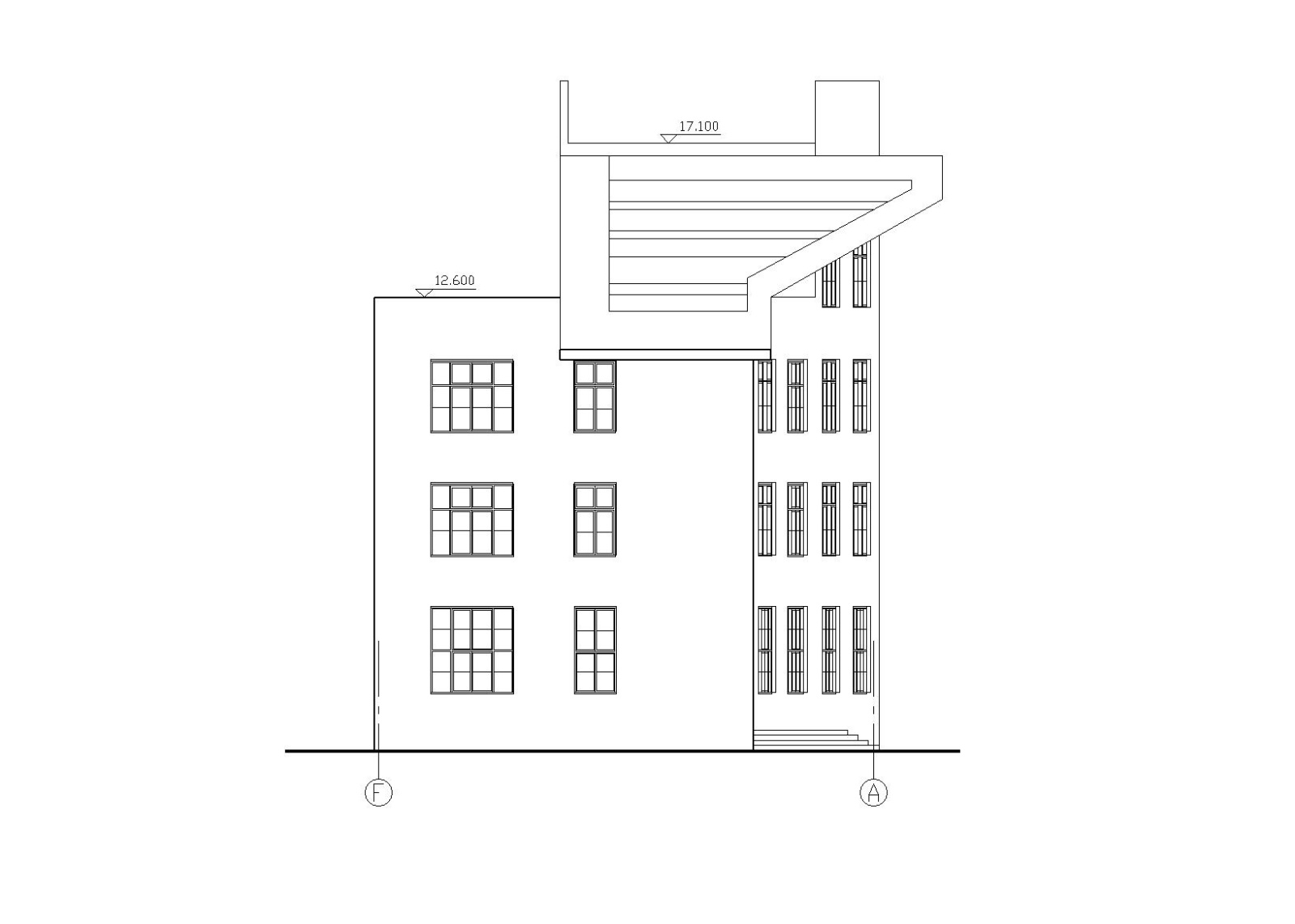 小型汽车站设计建筑施工图（CAD）cad施工图下载【ID:160727159】
