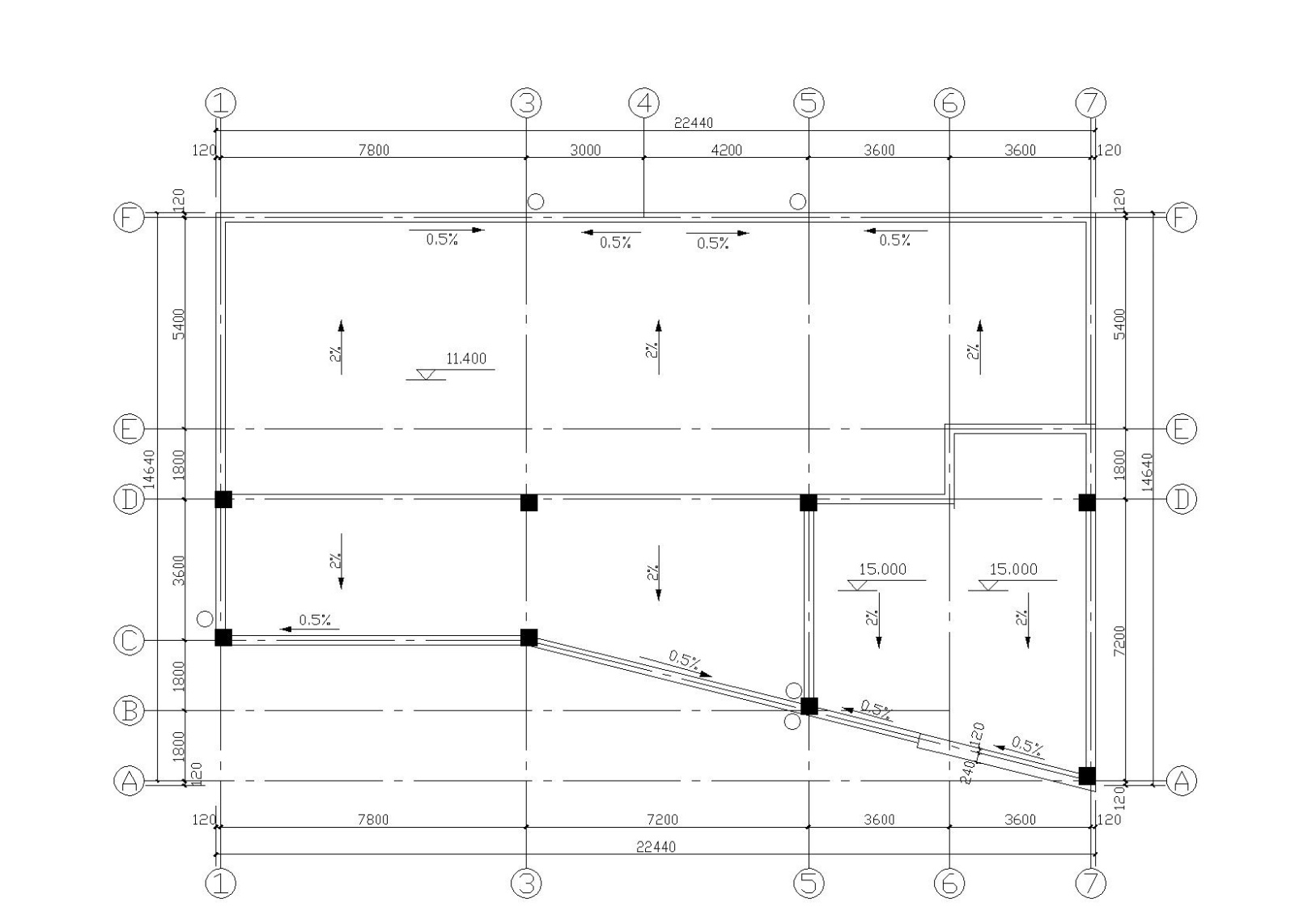 小型汽车站设计建筑施工图（CAD）cad施工图下载【ID:160727159】