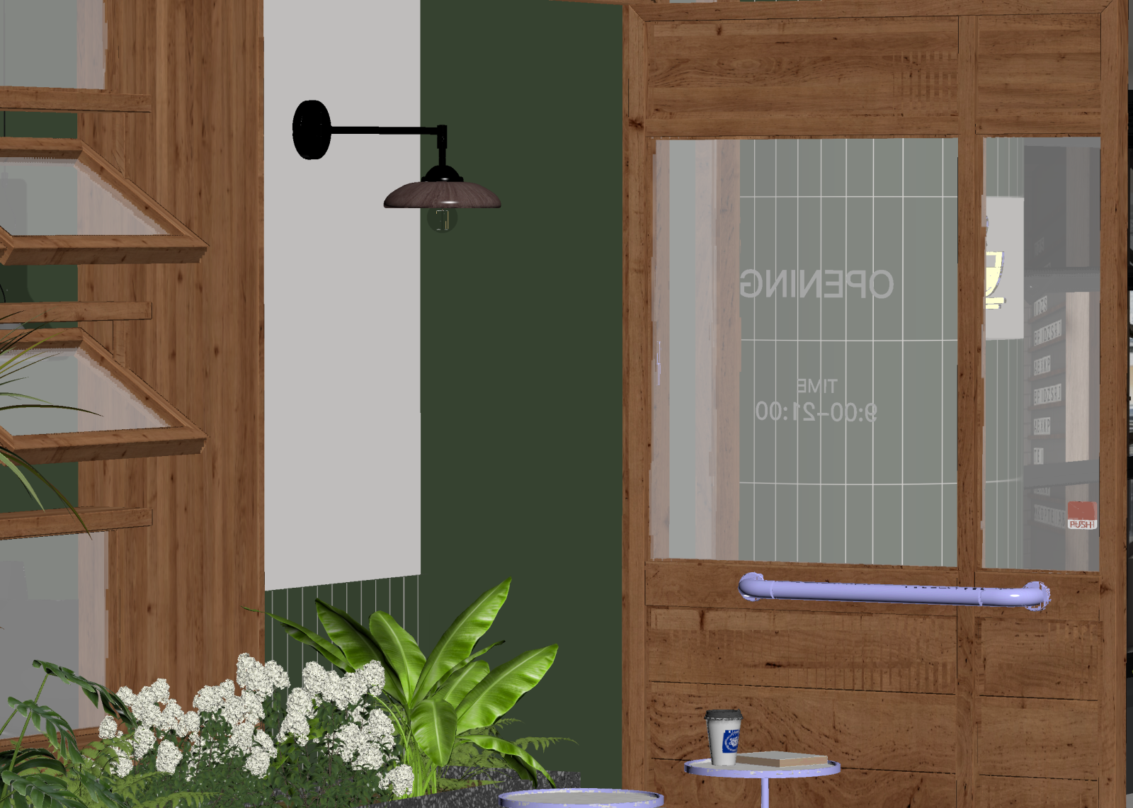 现代咖啡厅3D模型下载【ID:1214368370】