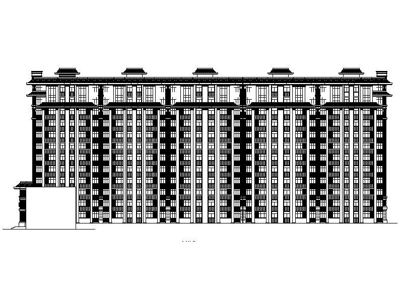 [宁夏]高层中式住宅商业小区施工图施工图下载【ID:149875186】