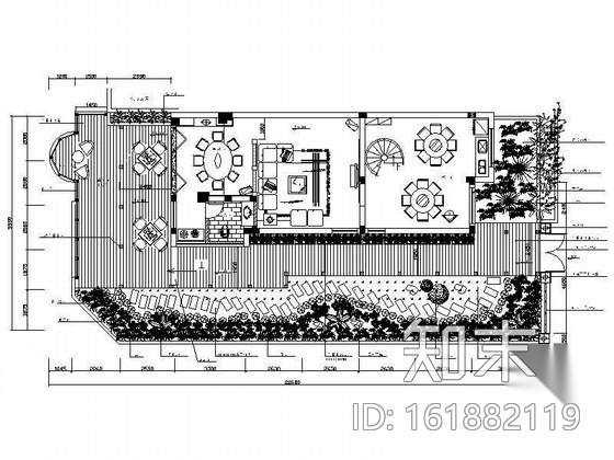 [成都]三层花园别墅室内外设计装修图cad施工图下载【ID:161882119】