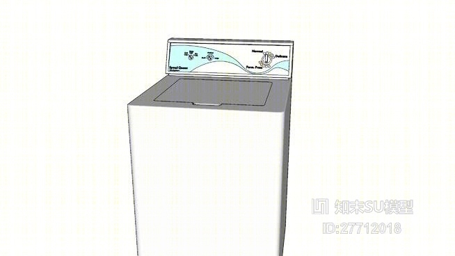 洗衣机SU模型下载【ID:27712018】