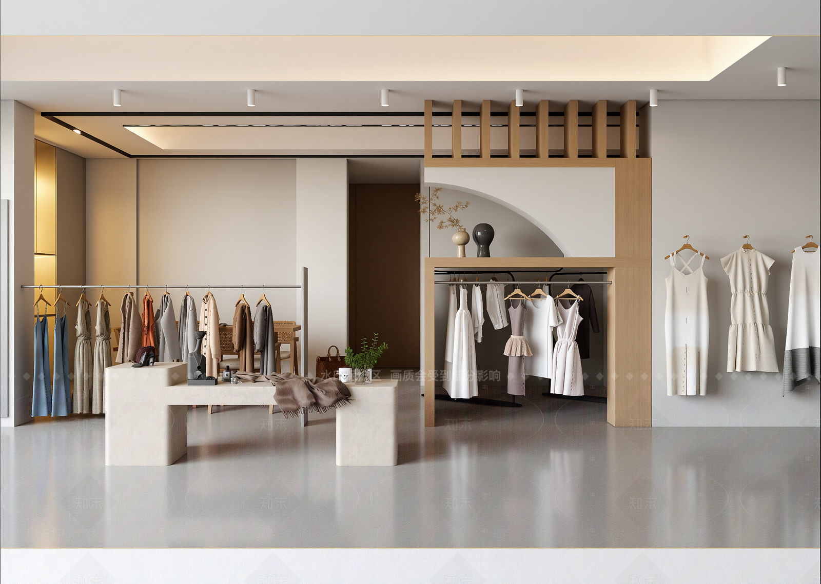 现代服装展厅3D模型下载【ID:1214945840】