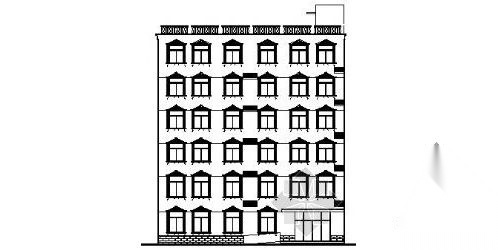 某六层老干部活动中心建筑施工图施工图下载【ID:151619105】