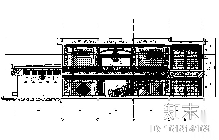 鄂尔多斯万佳大酒店施工图设计+效果图cad施工图下载【ID:161814169】