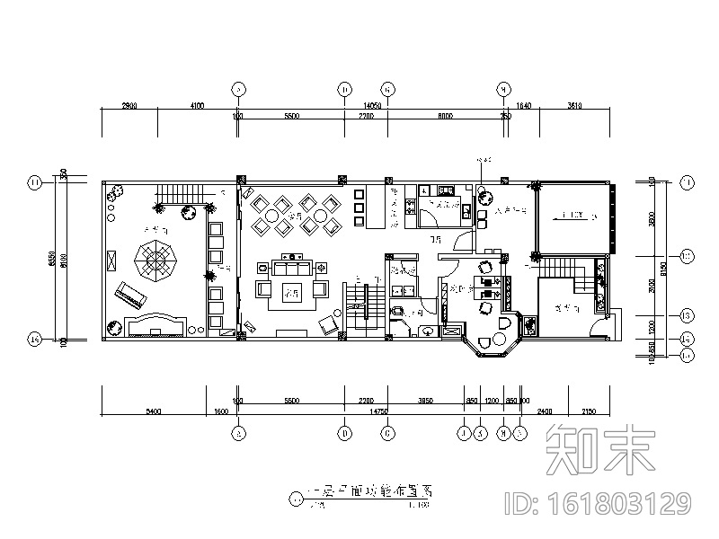 [四川]全套别墅样板房设计CAD施工图（含效果图、实景图...cad施工图下载【ID:161803129】