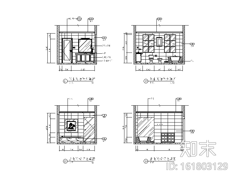 [四川]全套别墅样板房设计CAD施工图（含效果图、实景图...cad施工图下载【ID:161803129】