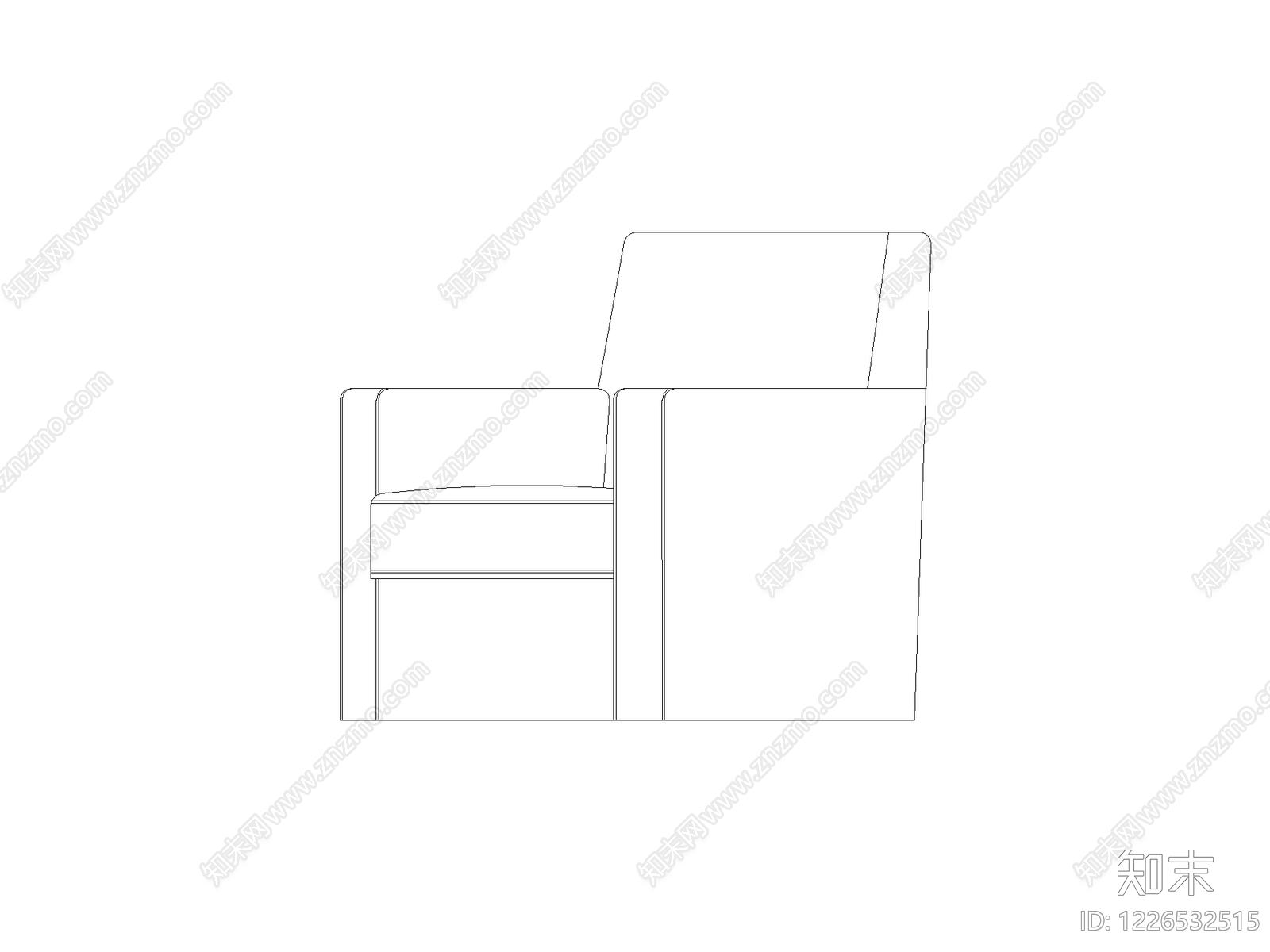 现代沙发CAD图纸