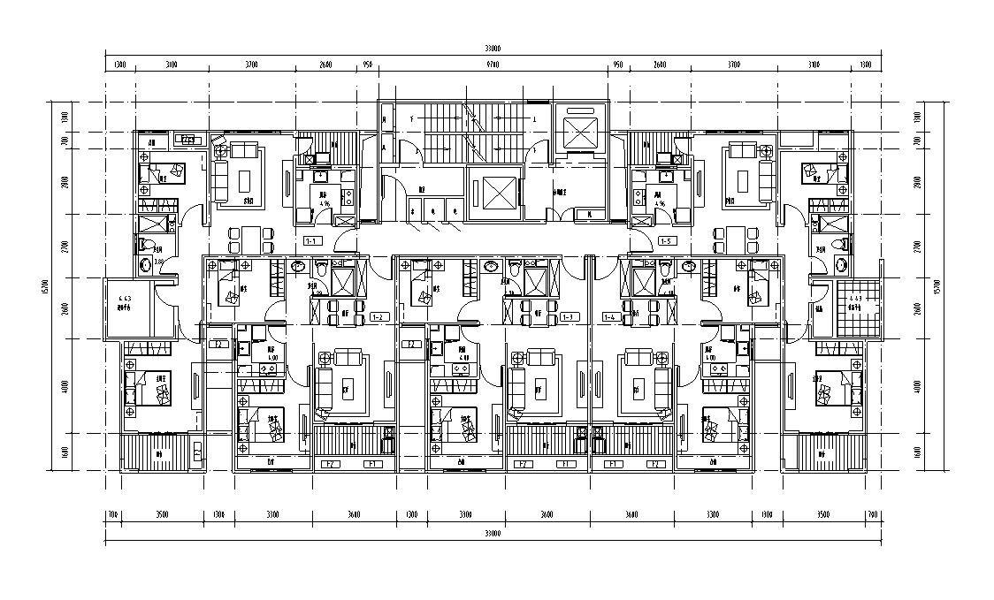 [湖北]武汉龙鼎精功楚天华都居住区建施图cad施工图下载【ID:167516191】