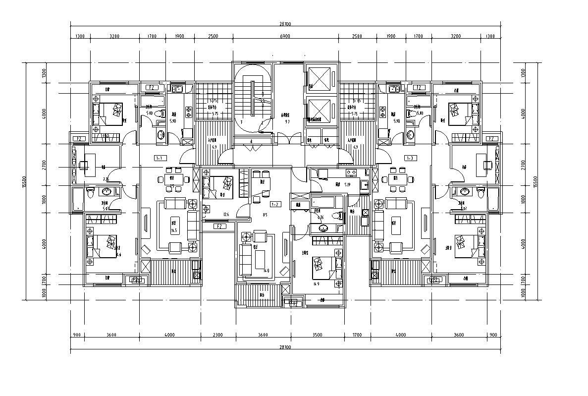 [湖北]武汉龙鼎精功楚天华都居住区建筑施工图文本施工图下载【ID:149585123】