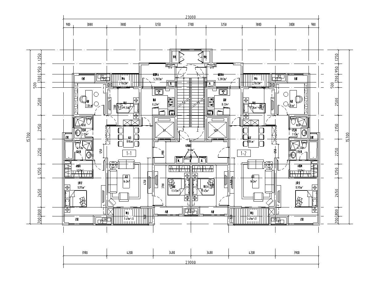[湖北]武汉龙鼎精功楚天华都居住区建施图cad施工图下载【ID:167516191】