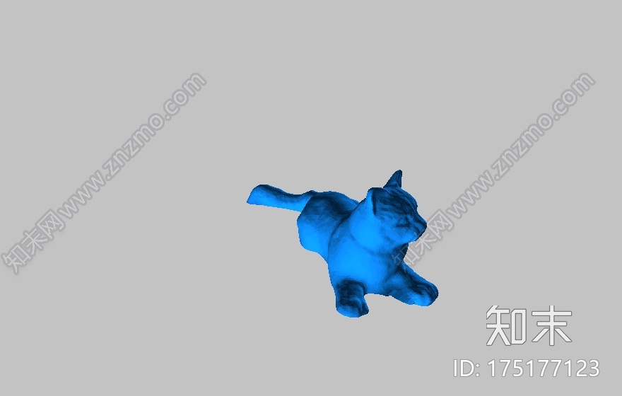 黄色的猫咪3d打印模型下载【ID:175177123】