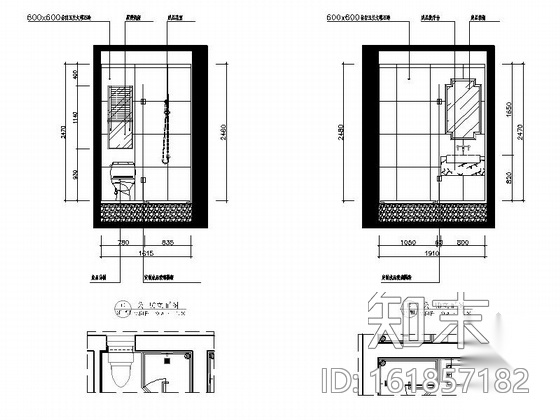经典中式三层别墅室内装修图（含效果）cad施工图下载【ID:161857182】