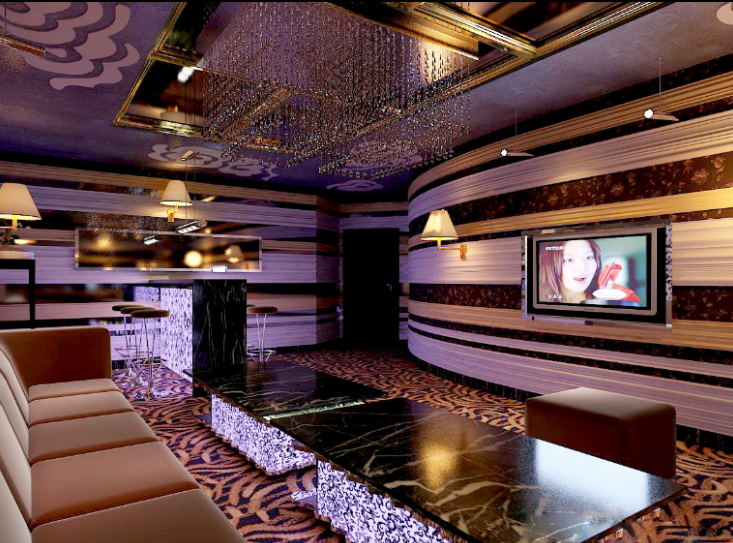 郑州浅渡KTV室内设计施工图（含效果图）施工图下载【ID:935496448】