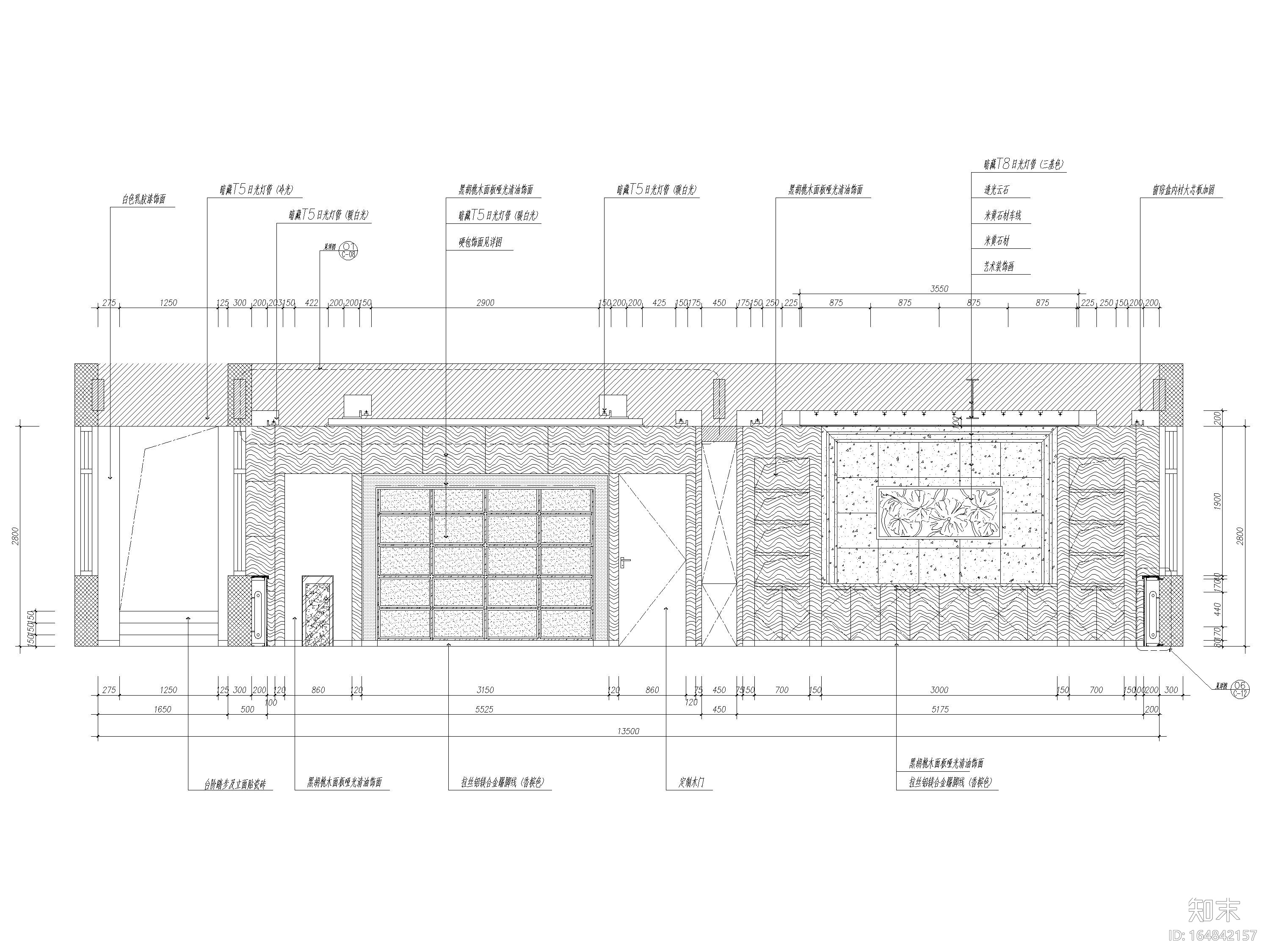 [北京]350㎡领导办公室设计施工图+SU模型cad施工图下载【ID:164842157】