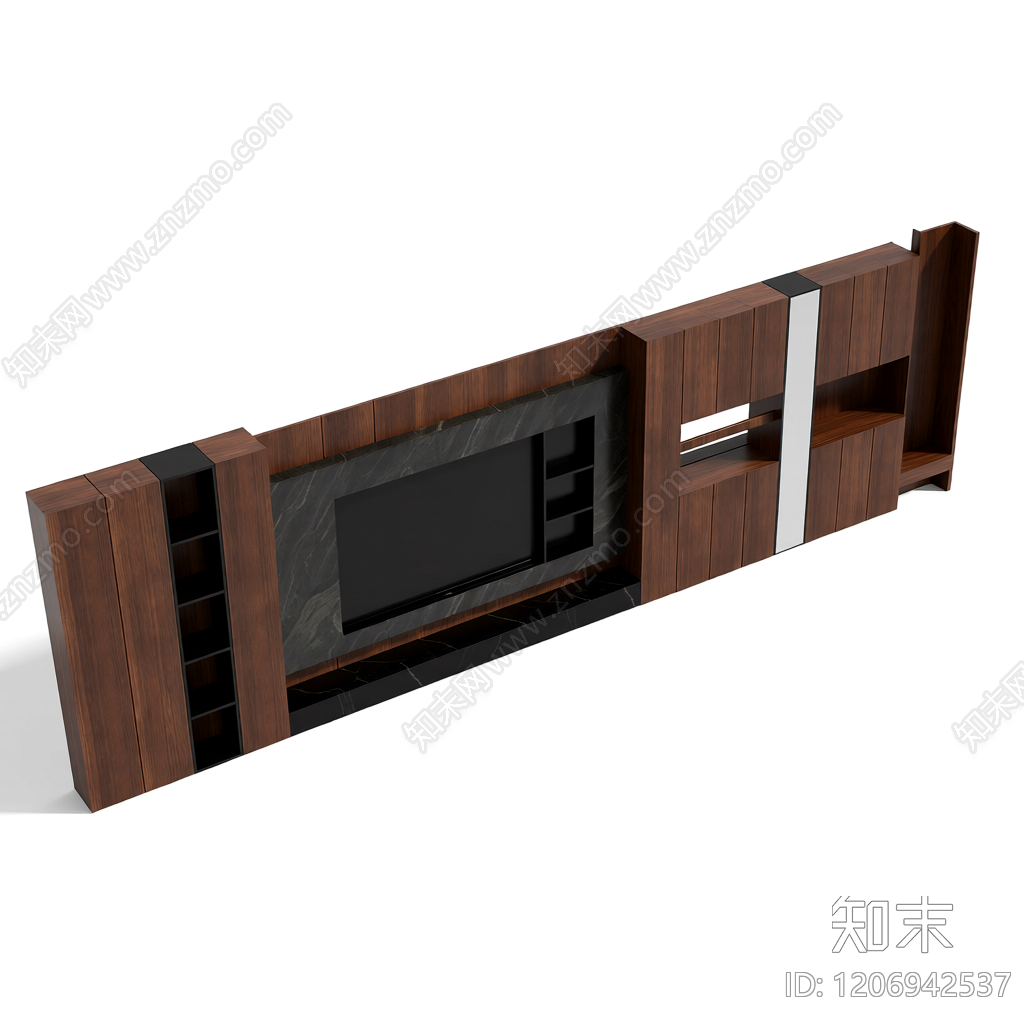 电视墙组合柜3D模型下载【ID:1206942537】