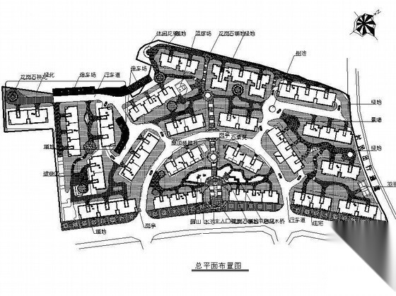 遵义某住宅小区环境景观设计施工图cad施工图下载【ID:161098152】