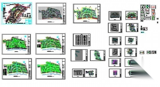 遵义某住宅小区环境景观设计施工图cad施工图下载【ID:161098152】