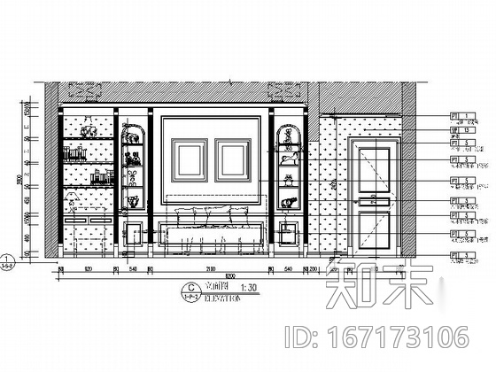 精品古典欧式风情三层别墅室内CAD装修图（含效果）cad施工图下载【ID:167173106】