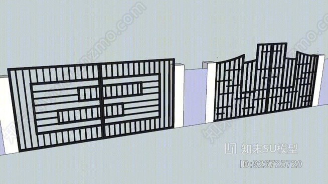 软钢闸门SU模型下载【ID:926725720】