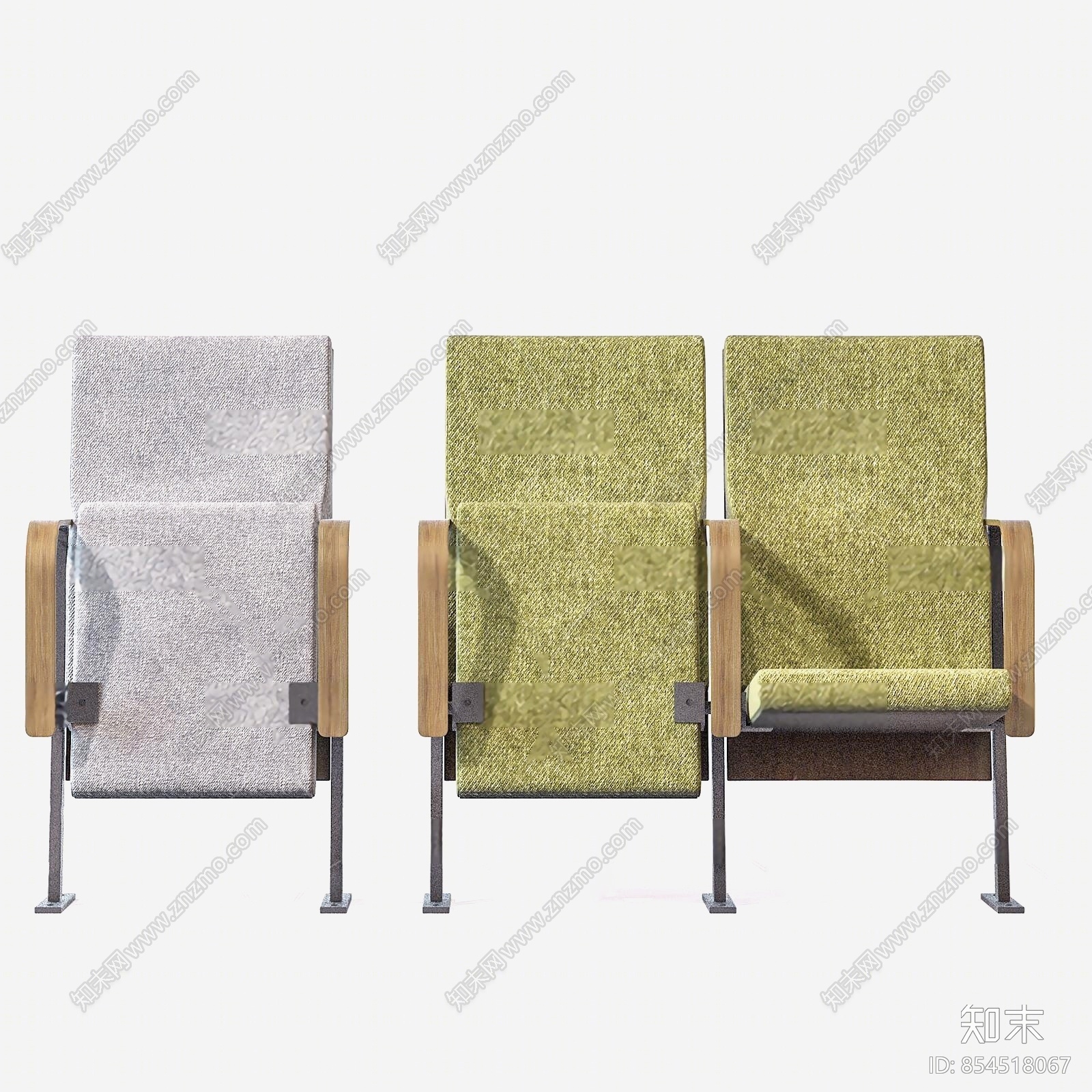 现代办公会议室折叠椅3D模型下载【ID:854518067】