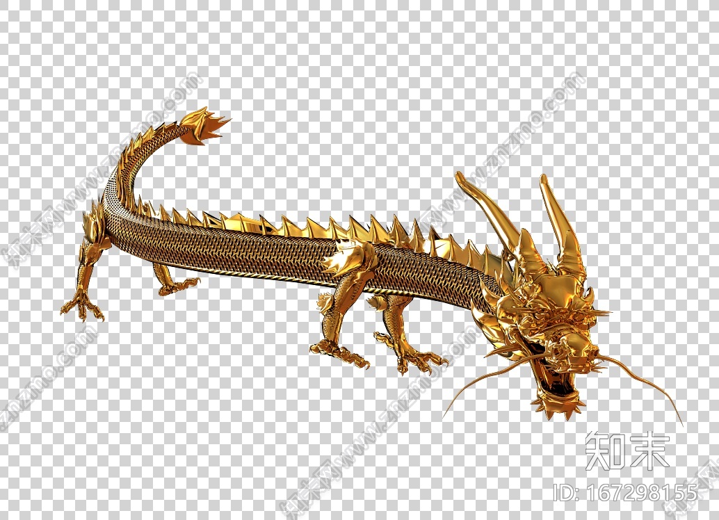 喜庆的金龙CG模型下载【ID:167298155】