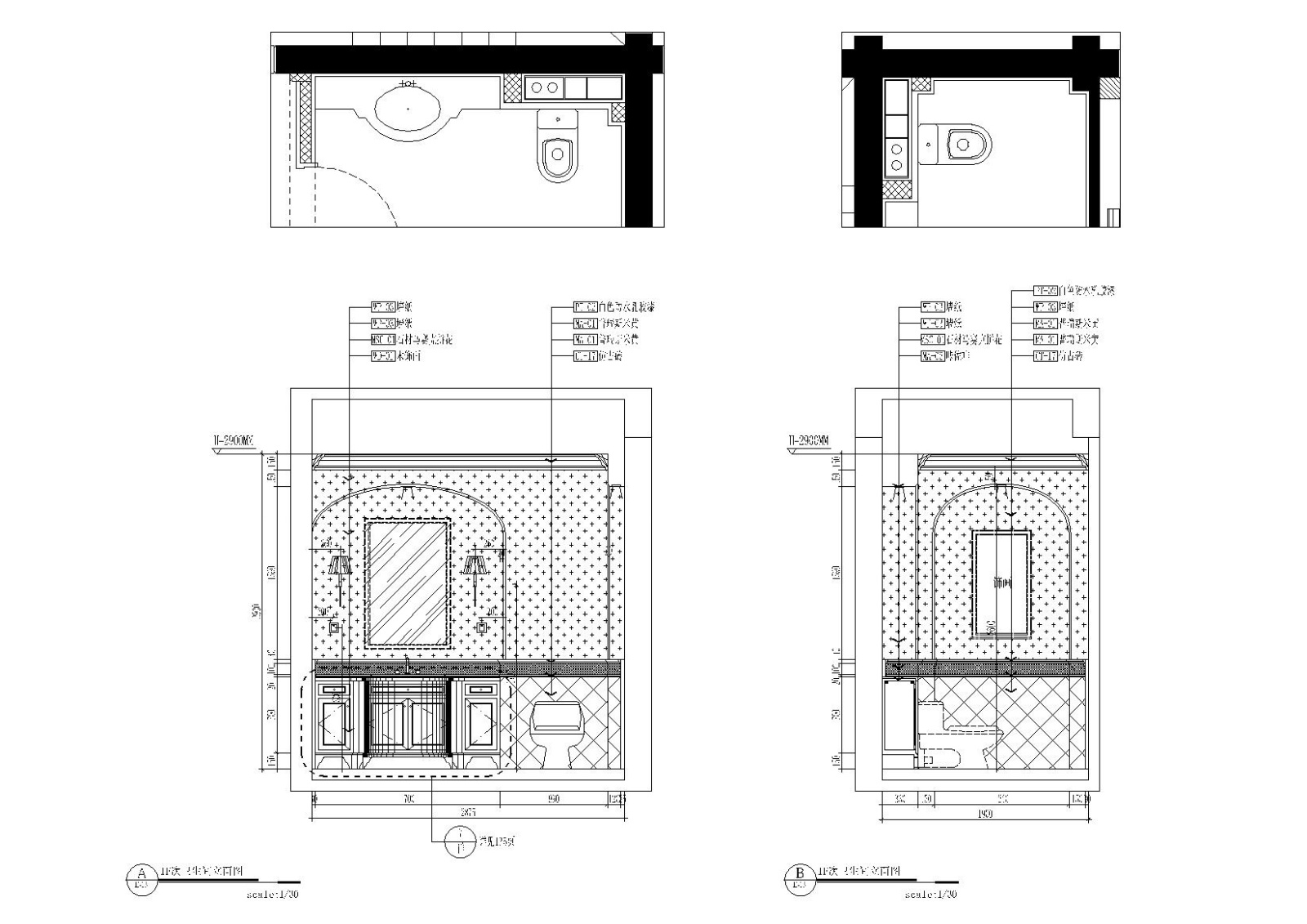 [上海]-昆山国润F型别墅住宅施工图+效果图施工图下载【ID:160016126】