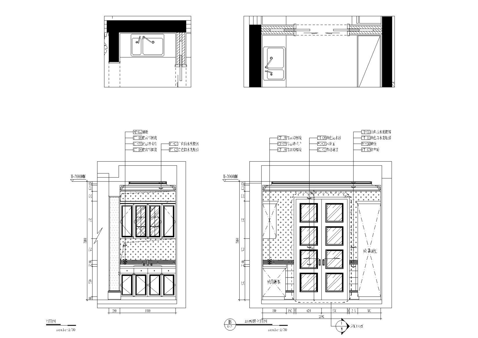 [上海]-昆山国润F型别墅住宅施工图+效果图施工图下载【ID:160016126】