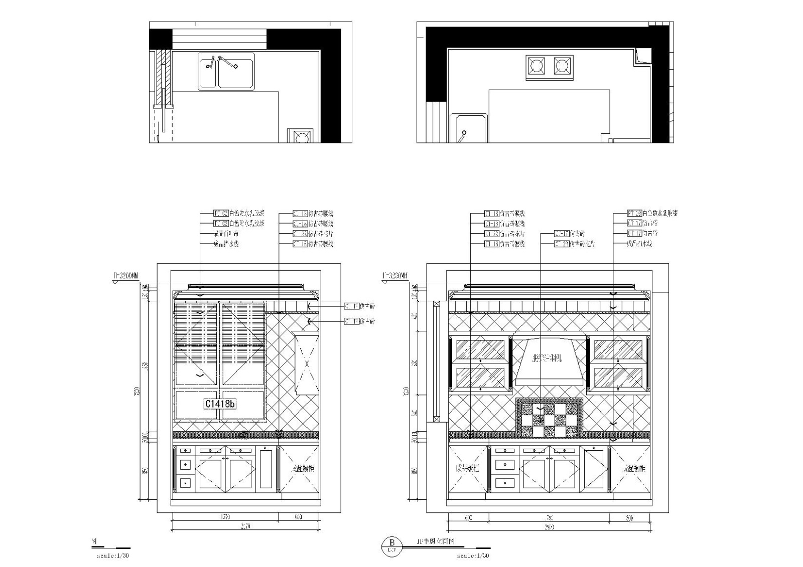 [上海]-昆山国润F型别墅住宅施工图+效果图施工图下载【ID:160016126】