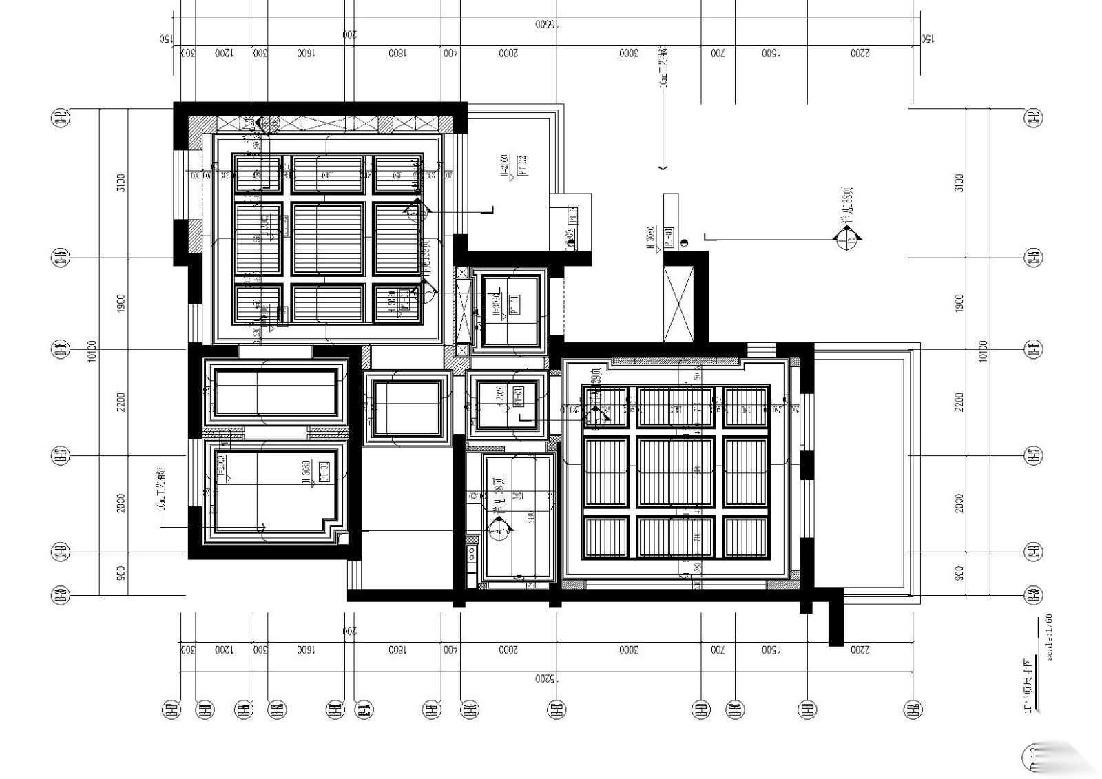 [上海]-昆山国润F型别墅住宅施工图+效果图施工图下载【ID:160016126】