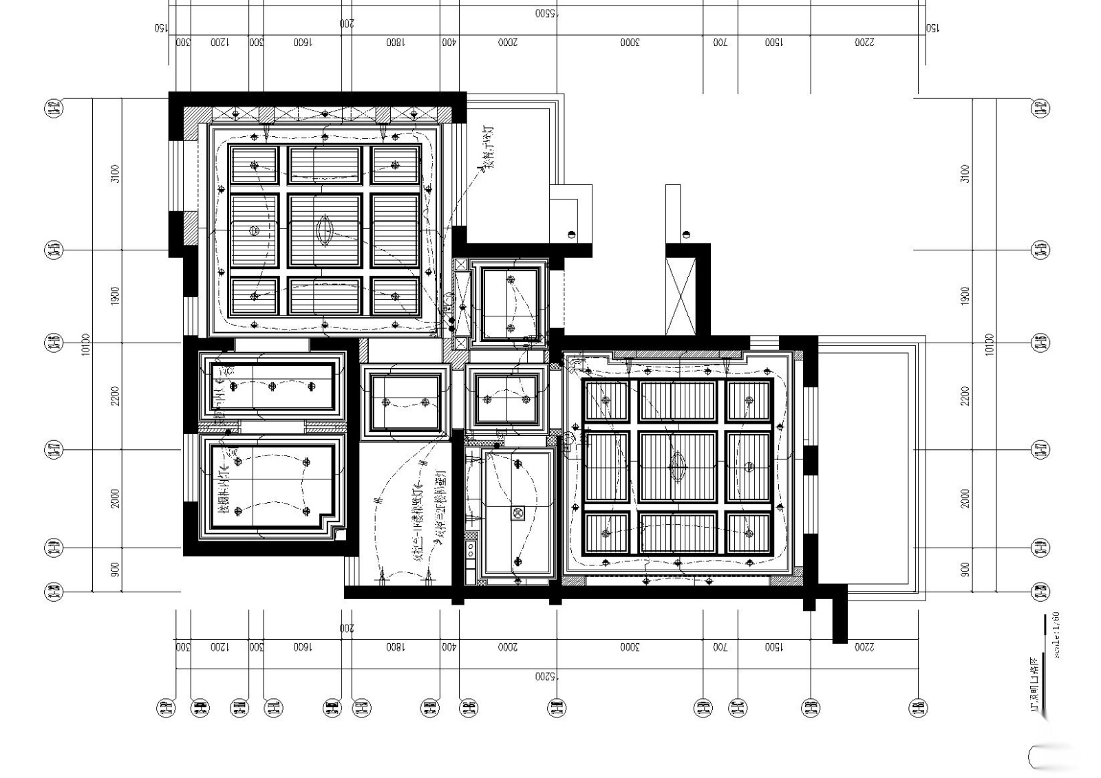 [上海]-昆山国润F型别墅住宅施工图+效果图施工图下载【ID:160016126】