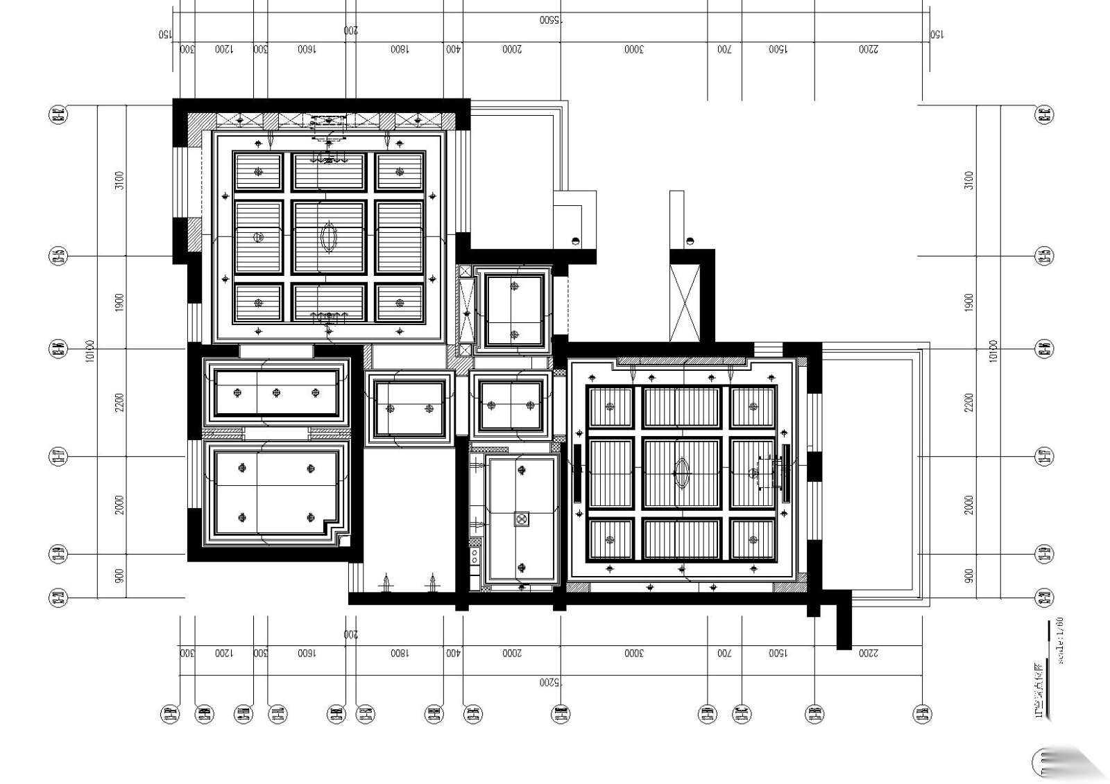 [上海]-昆山国润F型别墅住宅施工图+效果图施工图下载【ID:160016126】