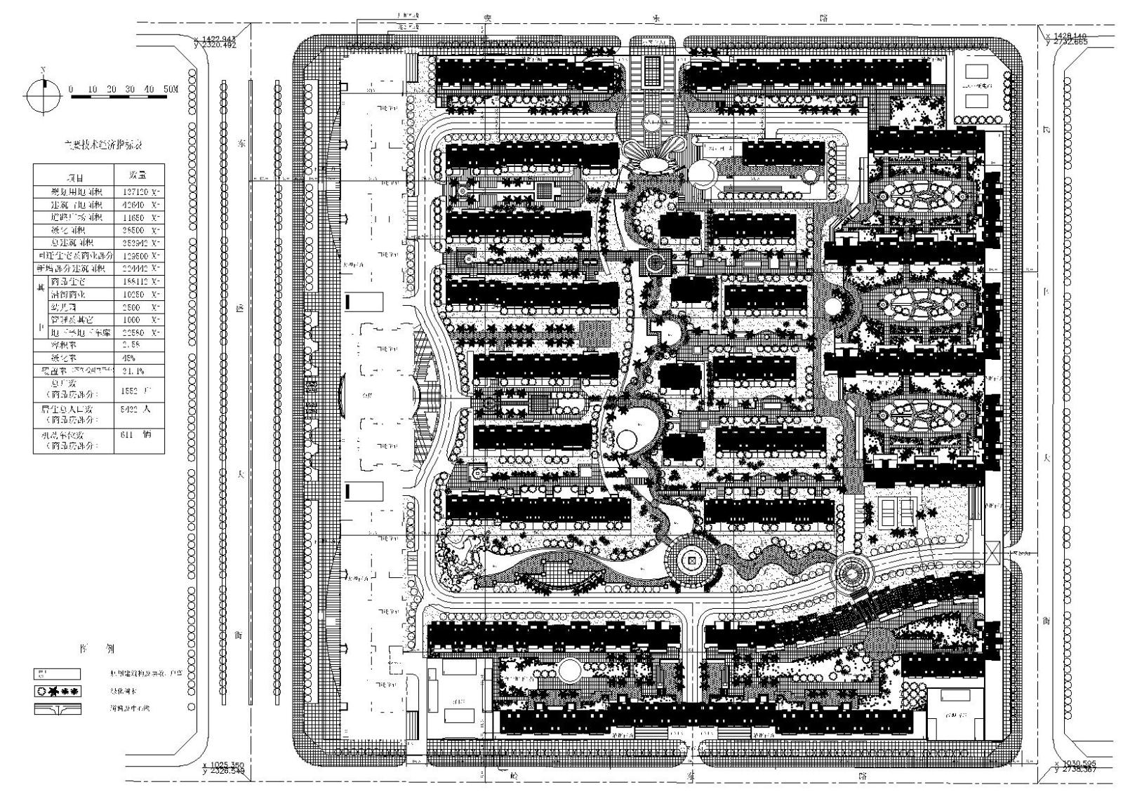 [吉林]长春某花园小区住宅楼建筑群设计施工图(含总图...施工图下载【ID:150024152】