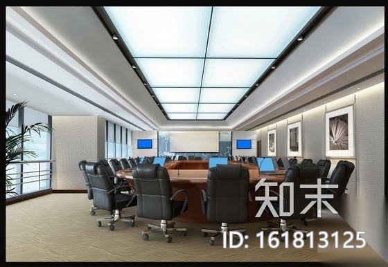 某国家级高新技术企业办公楼CAD施工图（含效果）施工图下载【ID:161813125】