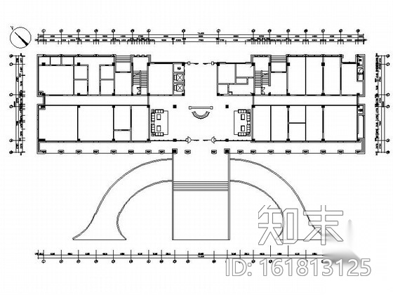 某国家级高新技术企业办公楼CAD施工图（含效果）施工图下载【ID:161813125】