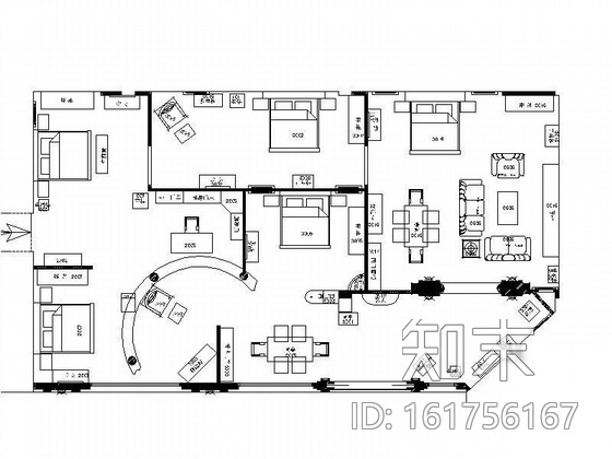 某家具专卖店装修图cad施工图下载【ID:161756167】